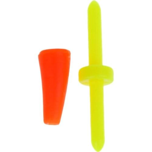 10Pcs Floats Bobber Plastic Bar Rubber Socket Fishing Fish Floating Bobber Stopper