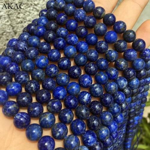 3strands/set 8mm+-0.2 natural lapis lazuli stone loose beads for jewelry diy making wholesale gemstone beads