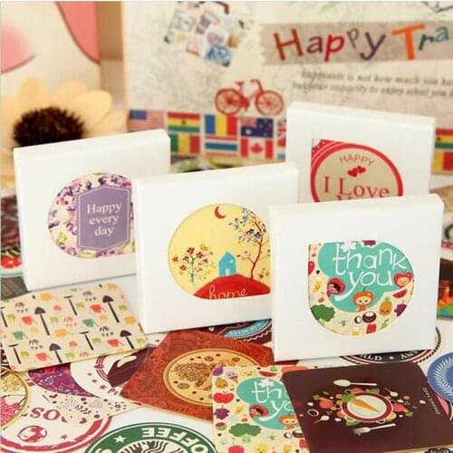 38 Pieces = 1 Box / Childrens Cartoon Boxed Mini Seal Stickers Decorative Stickers Stickers Stationery