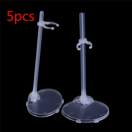 5 Pcs Translucence Doll Stands Figure Display Holder High Quality Toy Model Accessories For Doll Kids Gifts