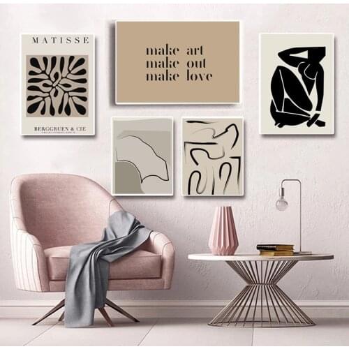 Matisse Abstract Poster Drawing Body Line Figure Canvas Painting Modern Wall Art Picture Print Nordic Home Decor for Living Room