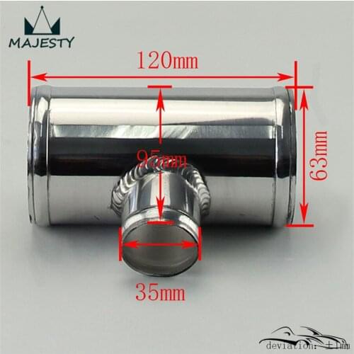 2.5" To 2.5" Aluminum Pipe 63mm To 63mm T Shape Tube Pipe for 35mm ID BOV 3