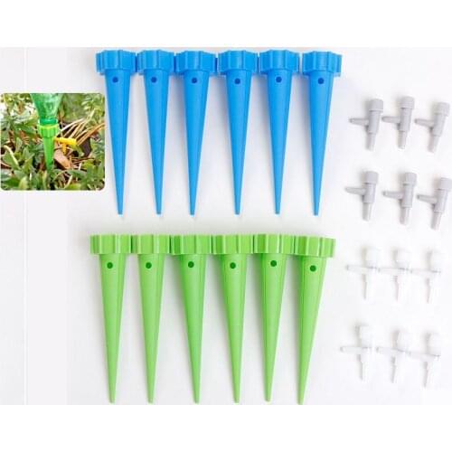 6/12 PCS Auto Drip Irrigation Watering System Watering Spike Garden Plants Flower Watering Kits Household Automatic Waterers
