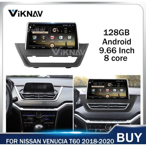 128g Android Car Radio GPS Navigation Touch Screen Head Unit for Nissan Venucia T60 2018 2019 2020 Car multimedia player stereo