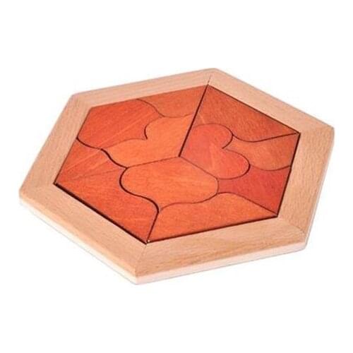 2017 New Montessori Wooden Tangram Jigsaw Board Puzzle Kids Educational Wood Game Toys for Children Gift
