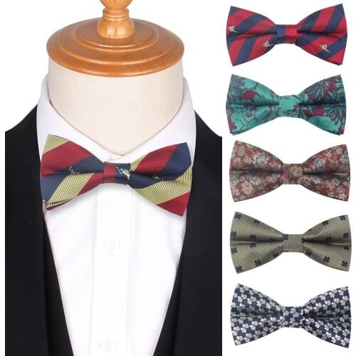 New Mens Bow Tie Jacquard Woven Bowtie For Men Adult Floral Bow Ties For Business Wedding Butterfly Suits Cravats Bowties