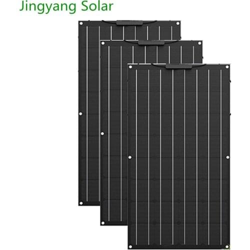 Etfe Flexible Solar Panel 100W 200W 300W 400W Monocrystalline Solar Cell For 12v/24v Solar Battery Charge For Home Roof Camping