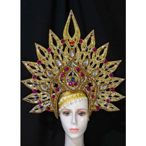 Latin dance Samba accessories Fashion exquisite headdress feathers Delicate dance shows accessories