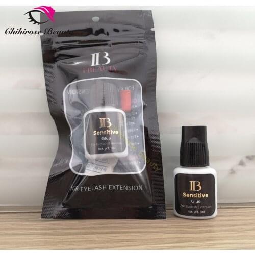 I-beauty 1bottle IB Sensitive Glue Professional Individual eyelash extensions glue black cap 5ml/bottle lash glue