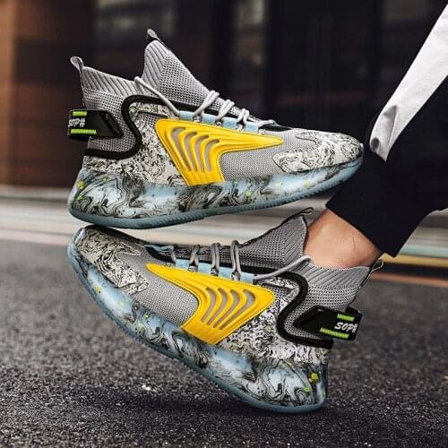 New 2021 Trendy Men Casual Shoes Fashion Designer Chunky Sneakers Man Platform Shoes High Top Sneaker Basket Homme Free Shipping