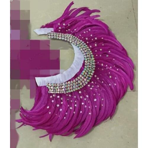 Latin dance Samba accessories Fashion exquisite headdress feathers Delicate dance shows accessories
