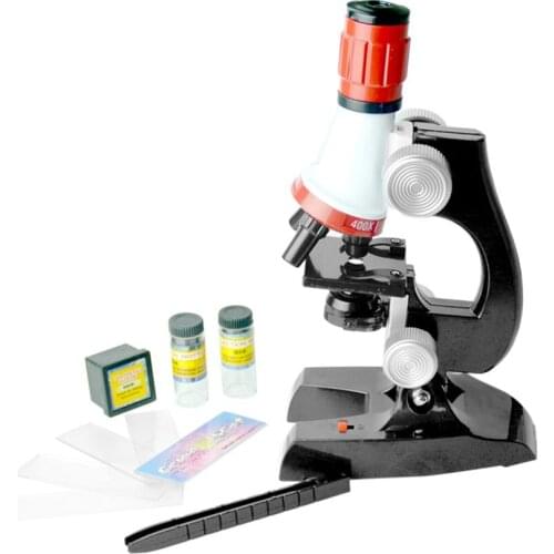 Microscope 1200X Zoom Kids Science Biological Kit Scientific Instruments Educational Toy for Child Plastic Refined Useful