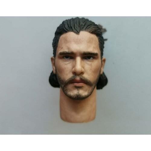 1/6 Power Game John Head Sculpt Male Soldier Head Carving Model Fit 12'' Action Figure Body