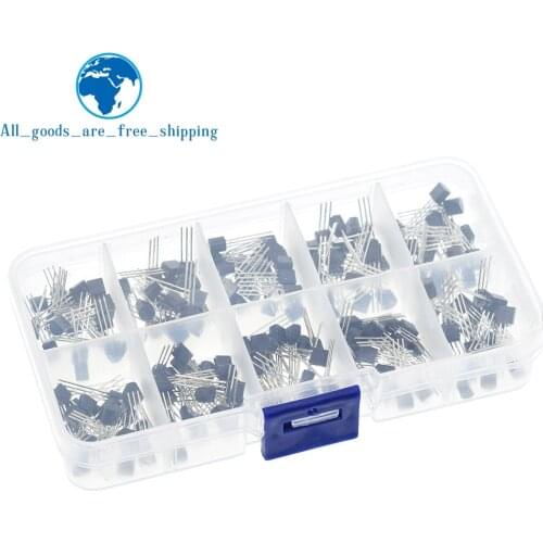 BC337 BC327 2N2222 2N2907 2N3904 2N3906 S8050 S8550 A1015 C1815 10Values*20pcs=200/set Transistors Box Pack Transistor kit TO-92