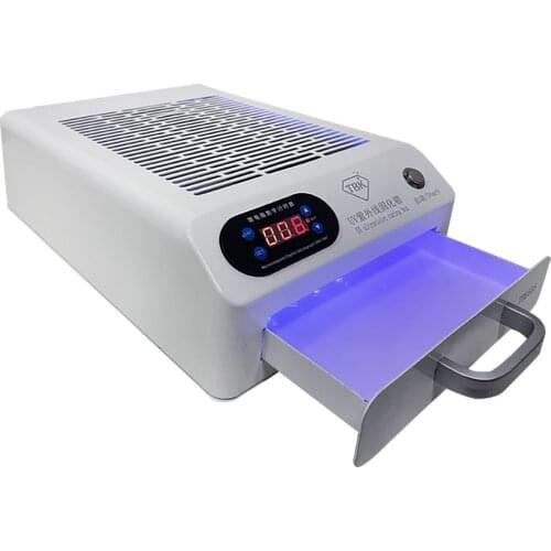 Newest TBK-605 Mini UV Ultraviolet Curing LED Box Oven 48 pcs LED Lights 100W 110V/220V For IPhone HUAWEI XIAOMI LCD Repair