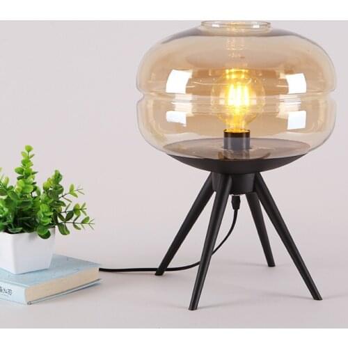 ODIFF Nordic study bedside lamp sitting room hotel bar contracted postmodern bedroom bedroom lamp glass