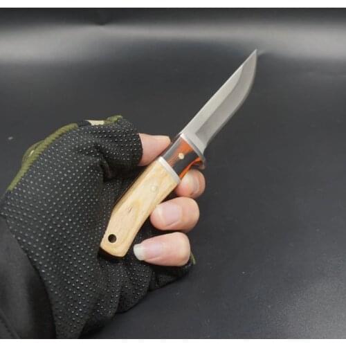Fixed Blade Hunting Knife Survival Outdoor Small Straight Knives Camping Tactical Knife Combat EDC Self-defense Multi Tool