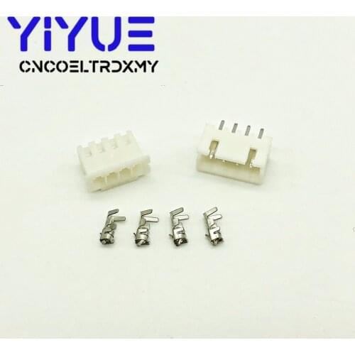 500 Sets JST XH2.54 4 and 6Pin wire Connector XH 2.54mm 180 angle straight pin Header + Housing + Terminal for PCB Car