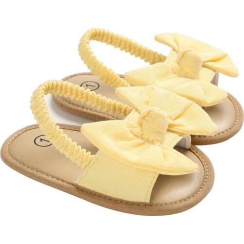 2020 Newborn Baby Girls Summer Shoes Sandals Bow-knot Soft Sole Casual Shoes Princess Infant Toddler Shoes Fit For 0-18M