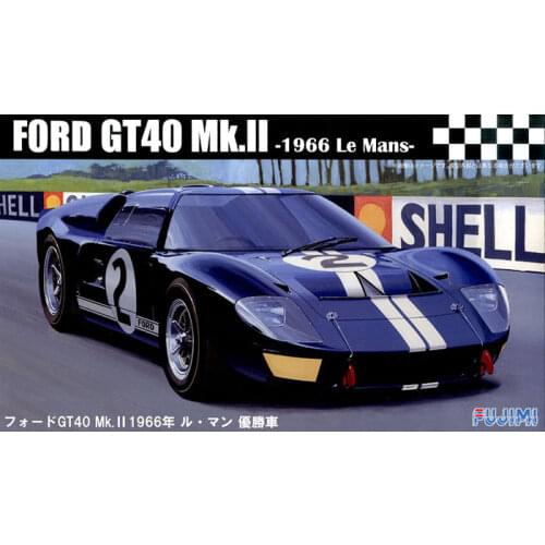 1/24 Fujimi Plastic Assembly Car Model Toy Static Model Ford GT40 Mk-II 1966 LeMans Series DIY Assembly Kit #12603/604/605/606