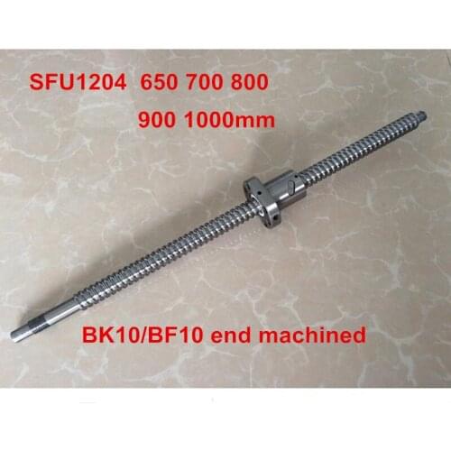 SFU1204 650mm 700mm 800mm 900mm 1000mm ball screw C7 with end machined CNC parts RM1204