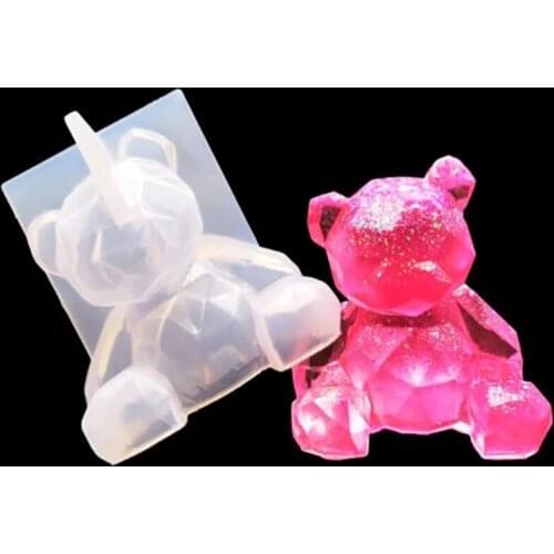 3D Owl Silicone Candle Mold DIY Plum Blossom Christmas Deer Mold Handmade Kawaii Geometric Bear Making Soap Form Mould CakeTools