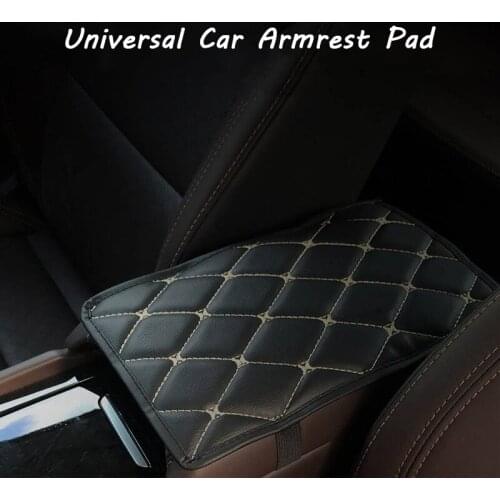 Universal Car Armrest Pad Cover Center Console microfiber Leather Auto Seat Armrests Box Protection Cushion