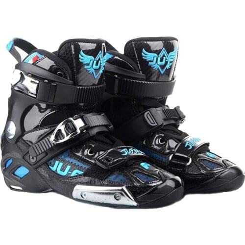 War Wolf 165mm Distance Up Boots High Ankle Semi-solft For Slalom Patines Speed Inline Skates Upper Shoes Professional Patines