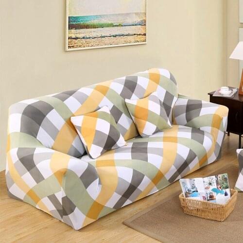 1 Piece Cozy Anti-skid Sofa Cover Tight Wrap Elasticity Sitting Room Chaise Cover Antifouling Washable Furniture Cover 24 Colors
