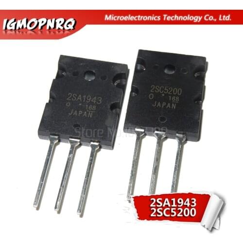 10PCS A1943 C5200 2SA1943 2SC5200 audio pair tube TO-3PL 5PCS* A1943+5PCS* C5200 new original