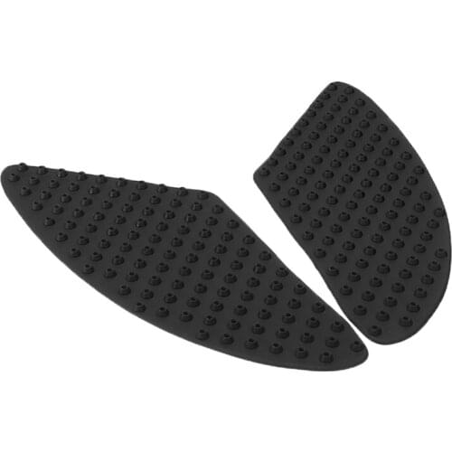 2pcs Tank Side Knee Grip Traction Pad Protector Sticker For Kawasaki ZX 6R Z1000 Black