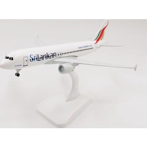20CM 1: 300 simulation A320 NEO Airbus Sri Lanka Airlines passenger aircraft alloy die-casting model display gift collection