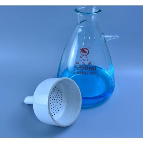 250ml Buchner Funnel Apparatus Filteration Funnel Kit used for Vacuum Suction Erlenmeyer Flask School Educational Lab