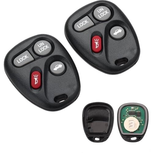 4 Buttons 315MHz Remote Car Key Fob ABO1502T For Chevrolet Malibu GMC Sierra Sonoma Cadillac Pontiac Sunfire Firebird