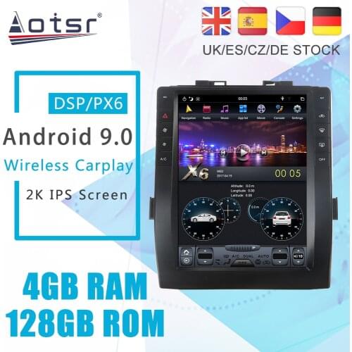 Android 9.0 128G PX6 Tesla Styel For Toyota Alphard H20 2008 - 2014 Auto Radio Stereo Car Multimedia Player DVD GPS Navigation