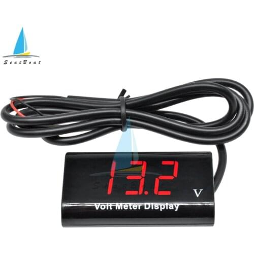 IPX6 Waterproof DC 3-18V Digital Voltmeter for Car Motorcycle 12V 0.56Inch 3 Digit LED Display Volt Monitor Voltage Meter Tester