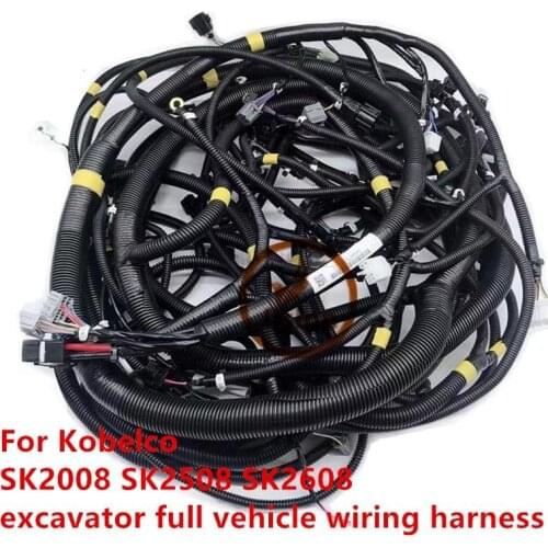 For excavator wiring harness Kobelco SK200-8 SK250-8 SK260-8 full vehicle wiring harness high-quality accessories free shipping