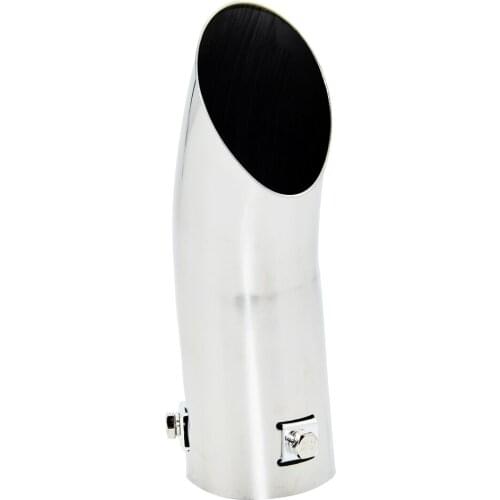 Chrome Stainless Steel Car SUV Rear Round Exhaust Pipe Tail Muffler Tip 59mm