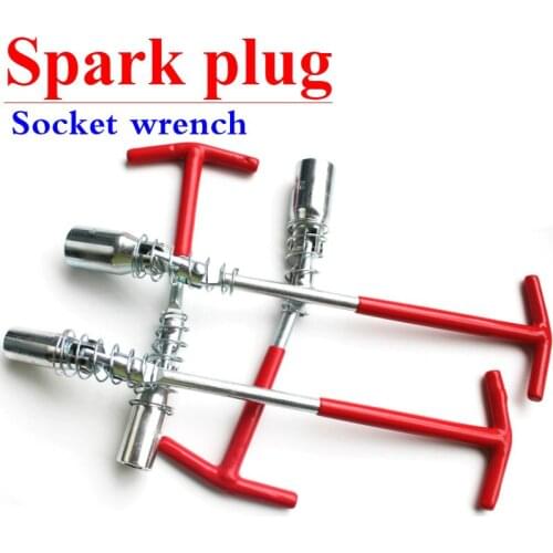 14/16/21mm Car Repair Tools Universal T-Handle Spark Plug Wrench Kit Remover Installer Joint Spark Plug Socket Wrench Tool