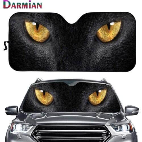 Creative Black Cat Design Car Interior Sunshade for Car Windshield Heat Reflector Car Sun Shade Windshield Windshield Sun Shades