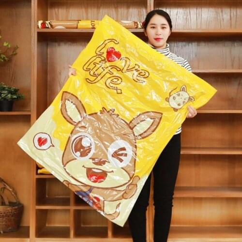 New Cute Print Storage Bag Vacuum Compression Bag Large Capacity Quilt Storage Bag Laundry Home Organizer Travel Air Pump 2021