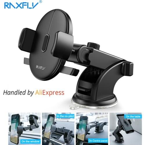 RAXFLY Fashion Car Phone Holder For iPhone X XS 8 7 Windshield Car Mount Phone Stand Car Holder For Samsung S9 Telefon Tutucu