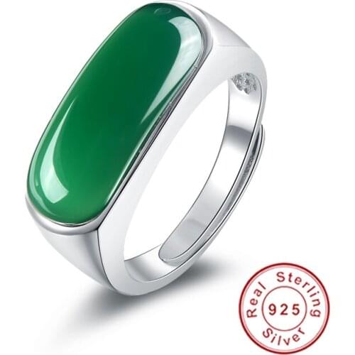 Fashion Crystal Ring for Men & Women 925 Solid Sterling Silver Jewelry 2017 Brand New Green Stone Cut Unique Design Fast Ship