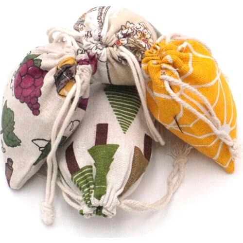 Wholesale 9x12cm 50pcs/lot Mixed Colors Jewelry Packaging Drawable Pouches Cotton Bags Wedding Gift Bags 100% Cotton bags Cheap