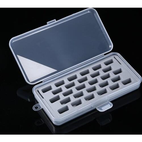 1pc 28 Spools Transparent Bobbin Storage Organizer Sewing Plastic Bobbins Case Holder For Home Sewing Accessories Tools