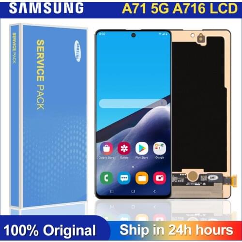 Original 6.7" For Samsung Galaxy A716 A71 5G LCD Dispaly Touch Digitizer Screen Assembly for samsung A716U SM-A7156/DSN display