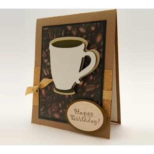 Drinkware cup Dies Scrapbooking Decor METAL CUTTING DIES Craft festival cards Embossing Die Cut Stencils Paper Cards