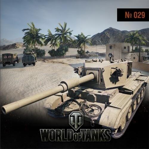 Wot Tank World No029 FV4101 Tank + Scene Paper Model Manual DIY