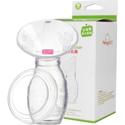 Baby Feeding Manual Breast Pump Partner Breast Collector Automatic Correction Breast Milk Silicone Pumps BPA Free Anti-Overflow