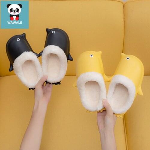 Dolphin Slippers for Kids Winter Garden Shoes Girls Women Slipper Parent-Child Men Family Set Home Footwear Children Shoe Warm